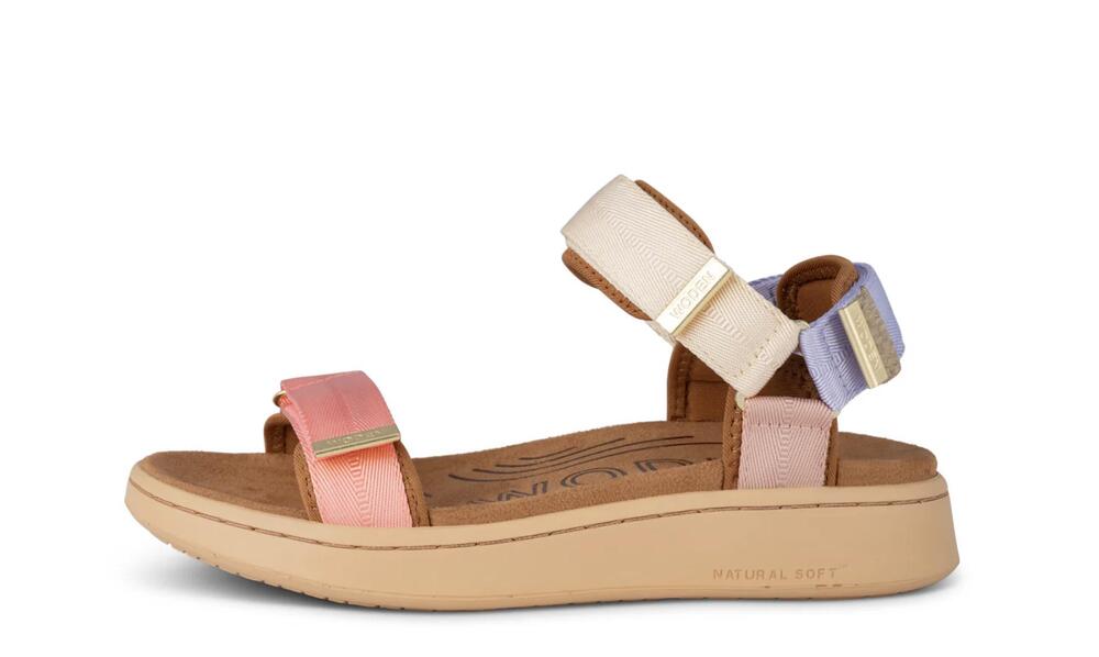 NEW WODEN women's line butter platform sandals in multi